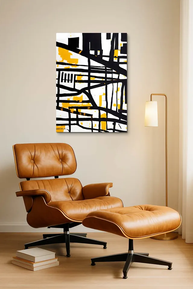 Living Room Okuma Caramel Eames Lounge
