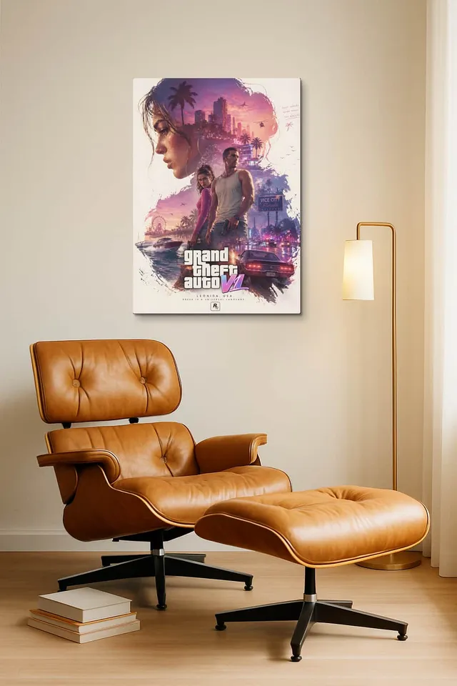Living Room Okuma Caramel Eames Lounge