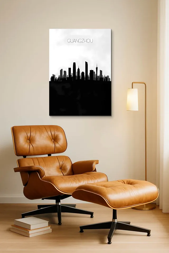 Living Room Okuma Caramel Eames Lounge
