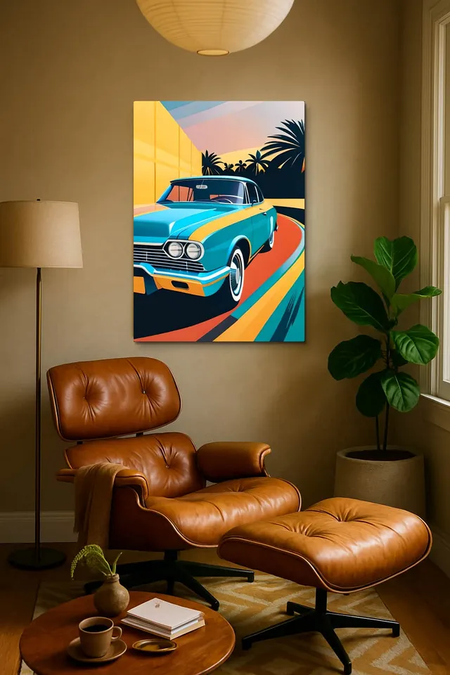 Living Room Calisma Midcentury Eames Corner