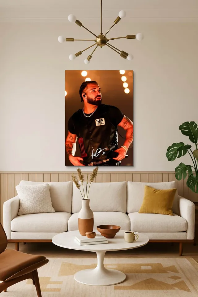 Living Room Salon Decor Mid Century Walnut Sputnik