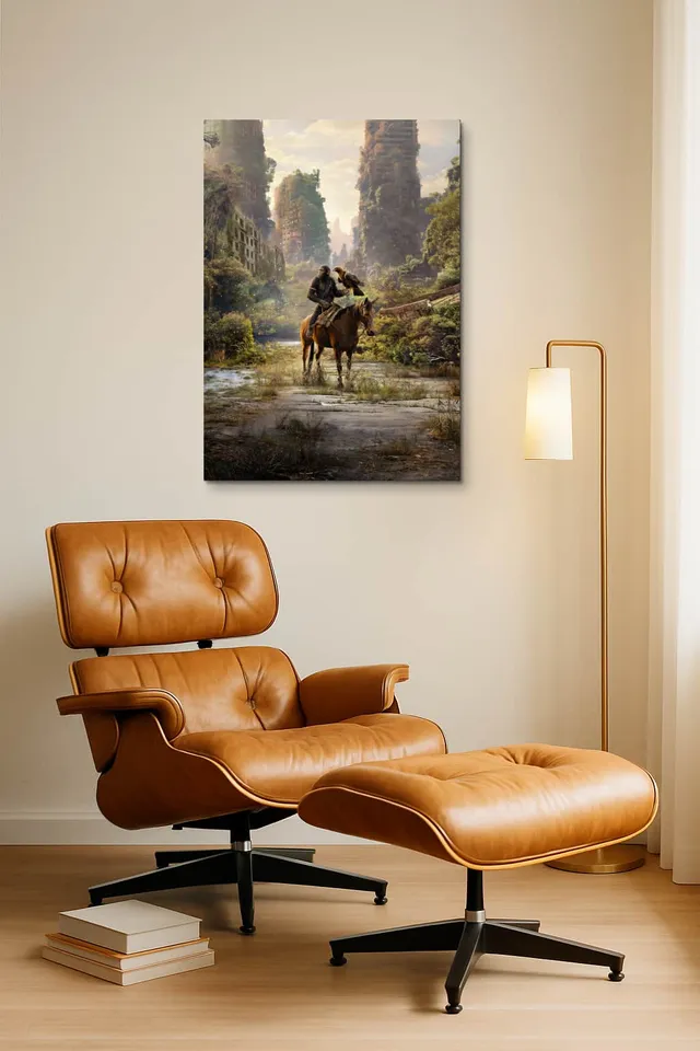 Living Room Okuma Caramel Eames Lounge