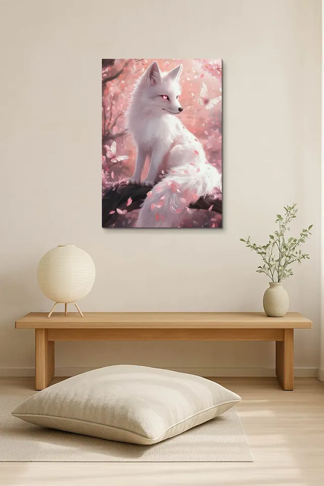 Living Room Salon Japandi Bright Corner