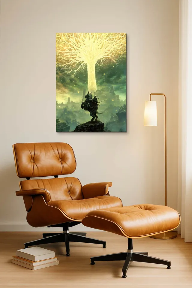 Living Room Okuma Caramel Eames Lounge