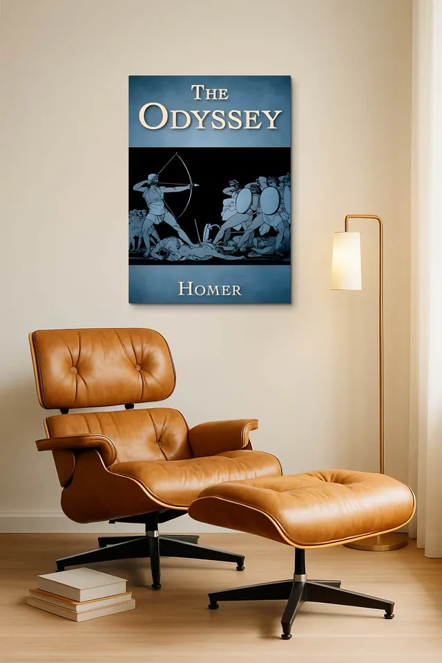 Living Room Okuma Caramel Eames Lounge