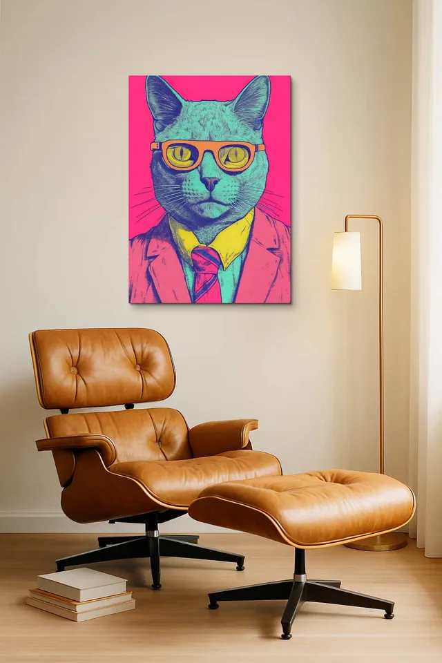 Living Room Okuma Caramel Eames Lounge