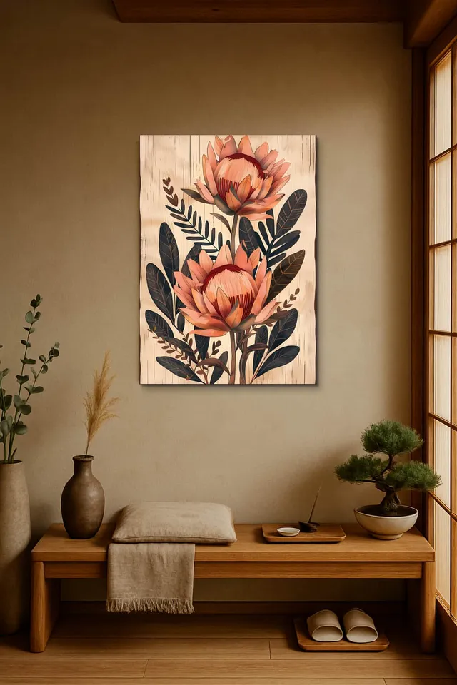 Living Room Japandi Shoji Screen