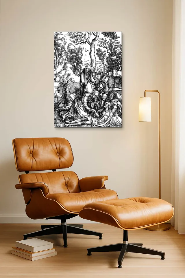 Living Room Okuma Caramel Eames Lounge