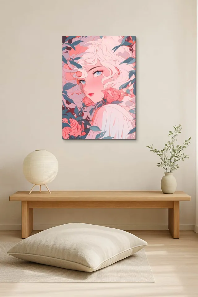 Living Room Salon Japandi Bright Corner