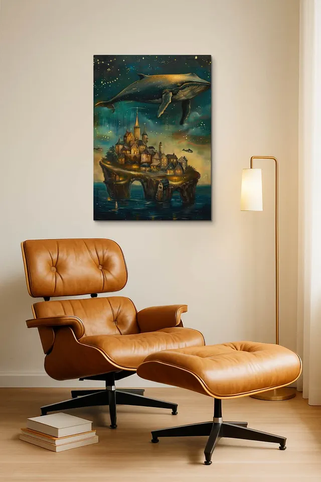 Living Room Okuma Caramel Eames Lounge