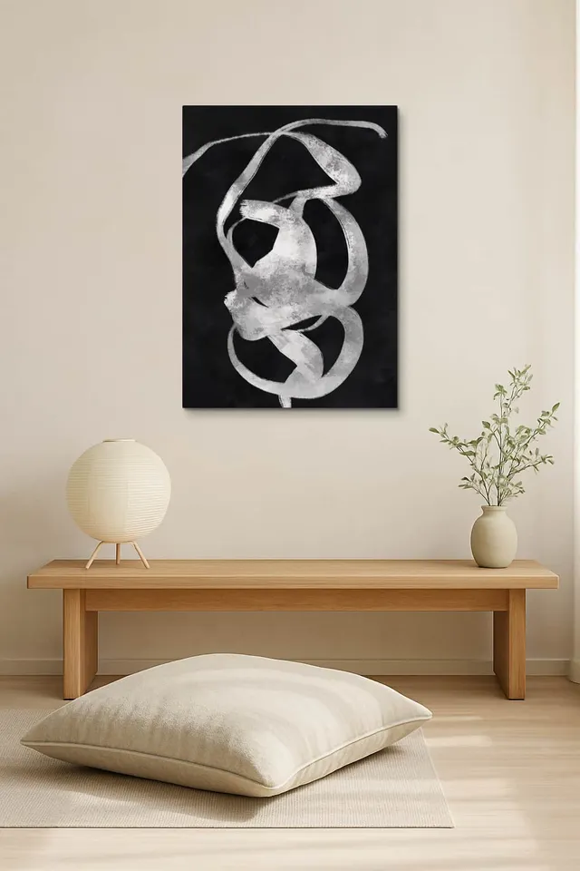 Living Room Salon Japandi Bright Corner