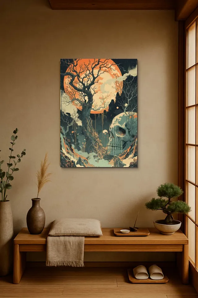 Living Room Japandi Shoji Screen