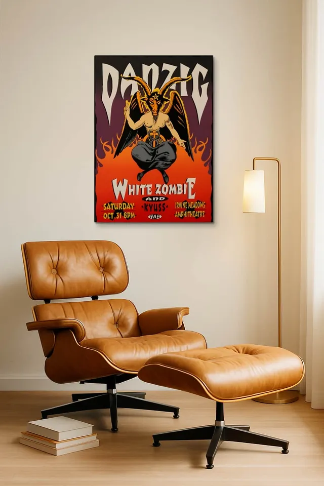 Living Room Okuma Caramel Eames Lounge