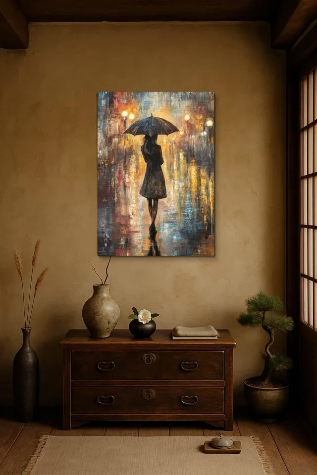 Living Room Wabi Aged Wood