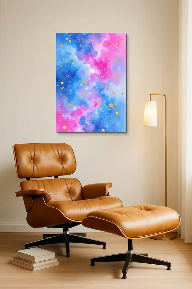 Living Room Okuma Caramel Eames Lounge