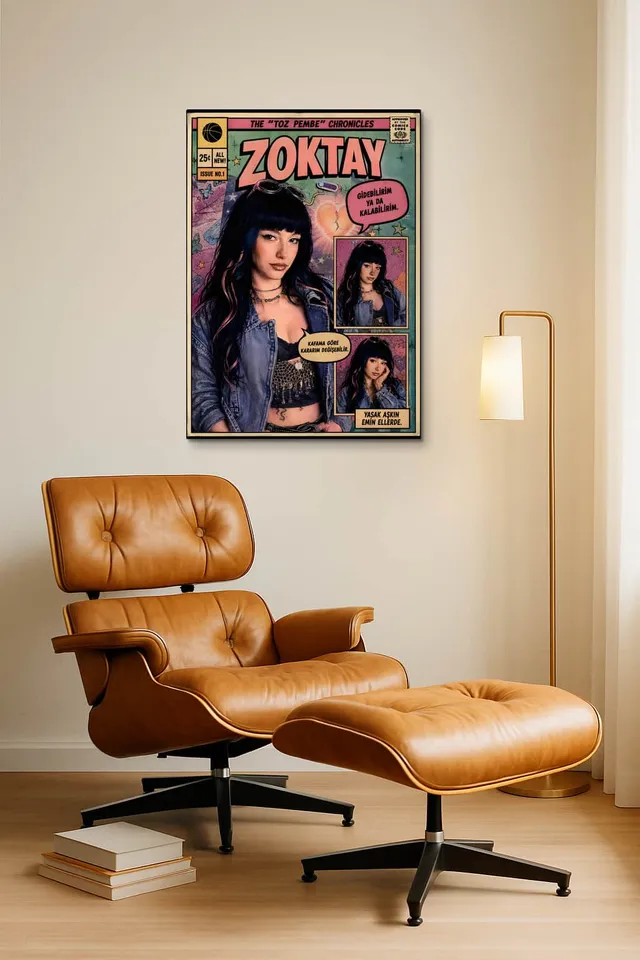 Living Room Okuma Caramel Eames Lounge
