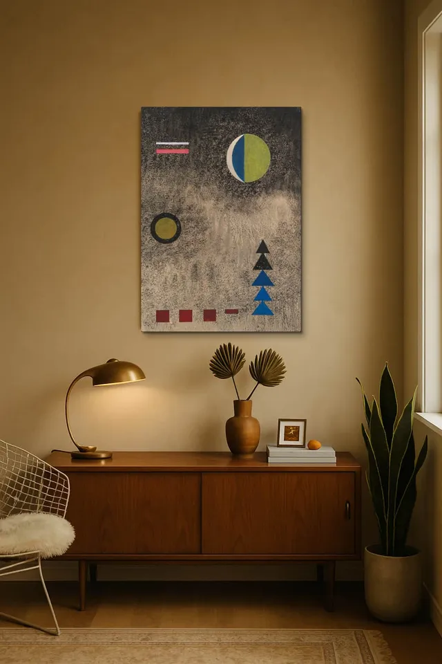 Living Room Midcentury Walnut Credenza