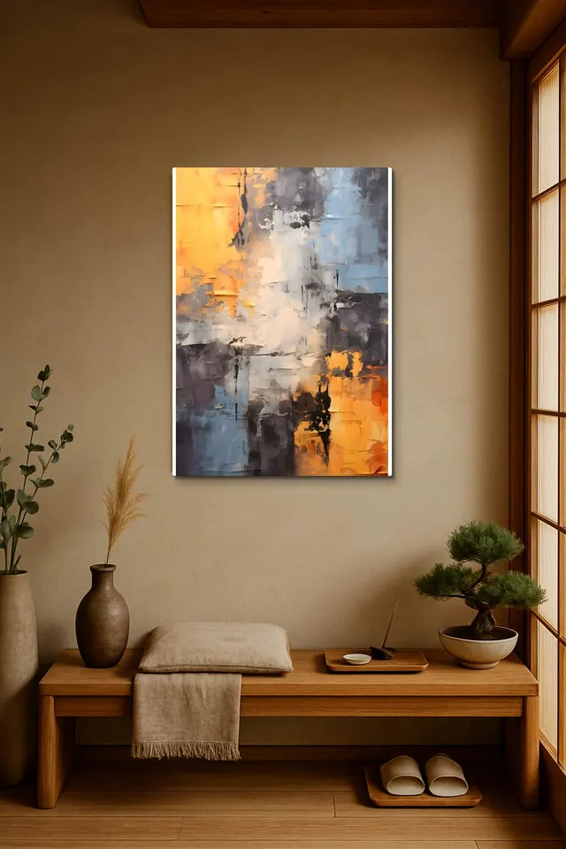 Living Room Japandi Shoji Screen