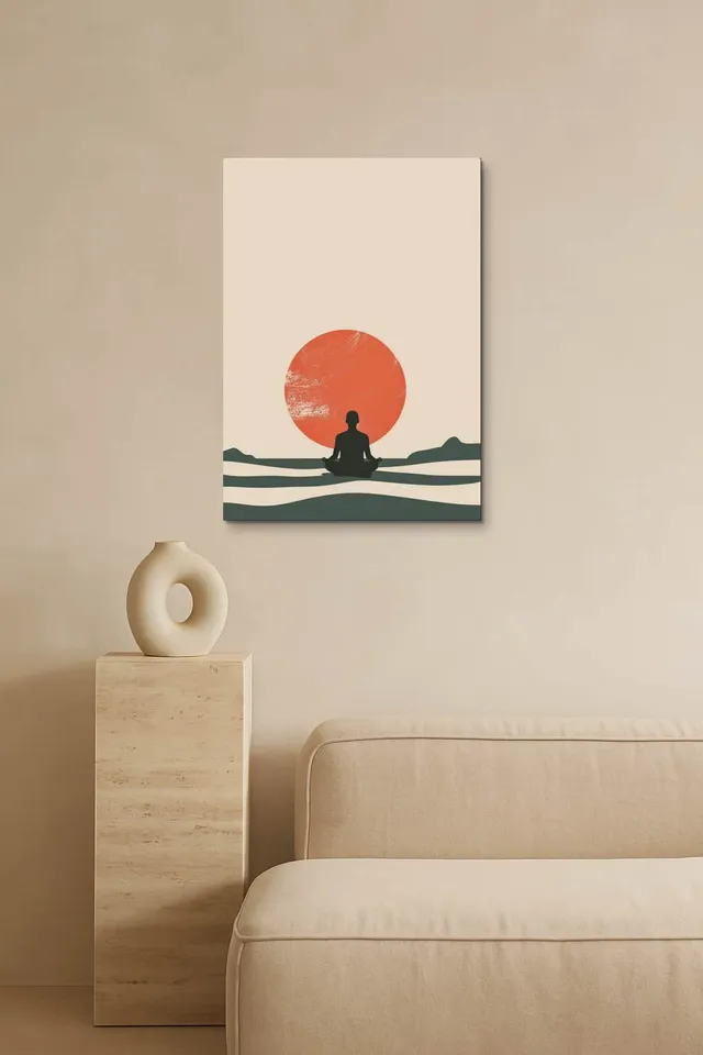 Living Room Salon Empty Travertine Curator