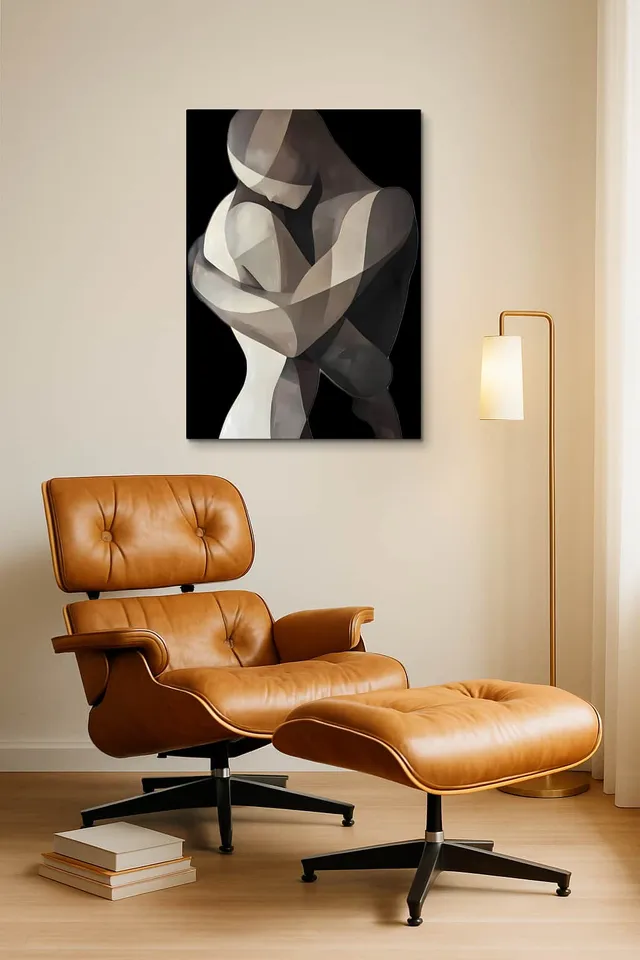 Living Room Okuma Caramel Eames Lounge