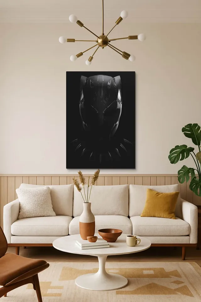 Living Room Salon Decor Mid Century Walnut Sputnik