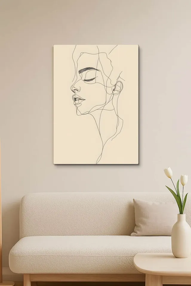 Living Room Salon Nordic Pure White