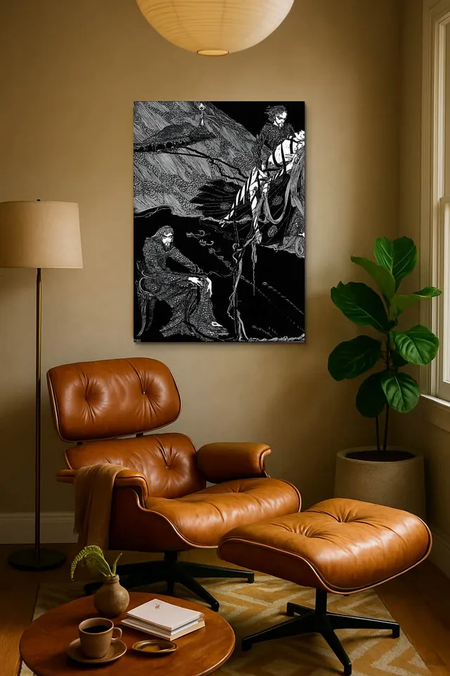 Living Room Calisma Midcentury Eames Corner