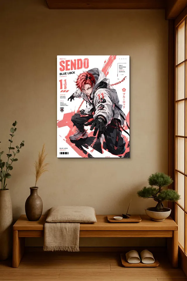 Living Room Japandi Shoji Screen