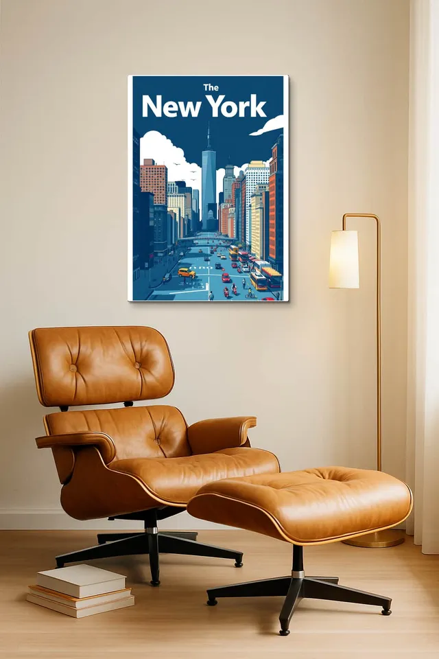 Living Room Okuma Caramel Eames Lounge