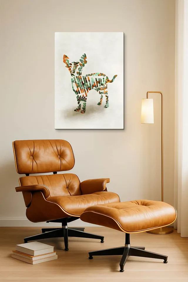 Living Room Okuma Caramel Eames Lounge