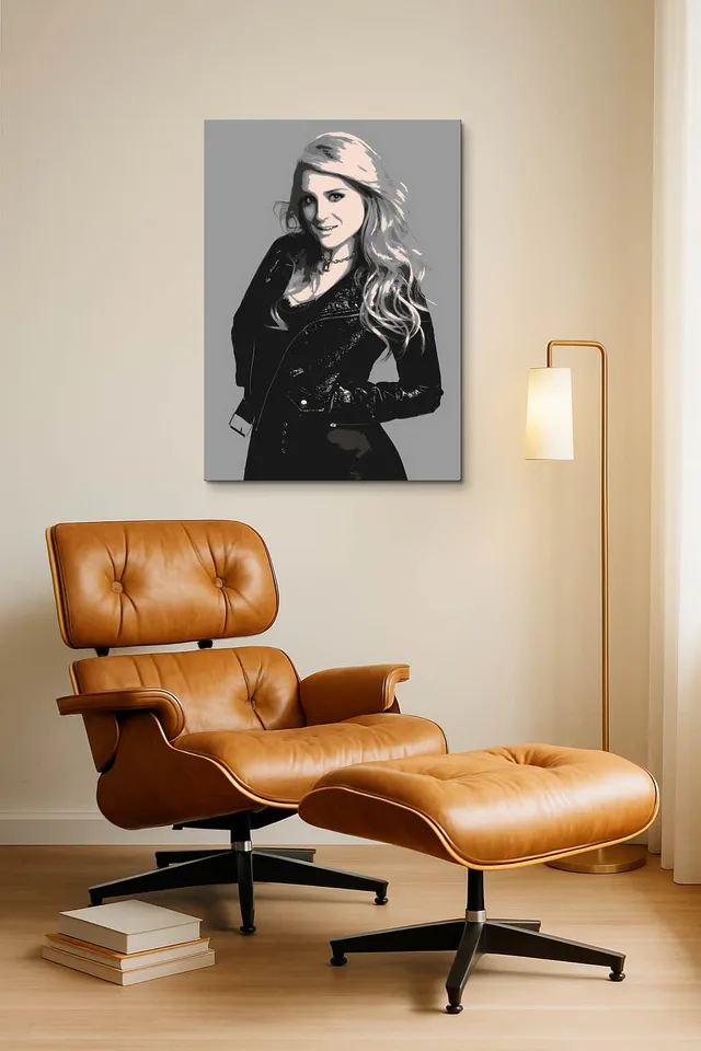 Living Room Okuma Caramel Eames Lounge