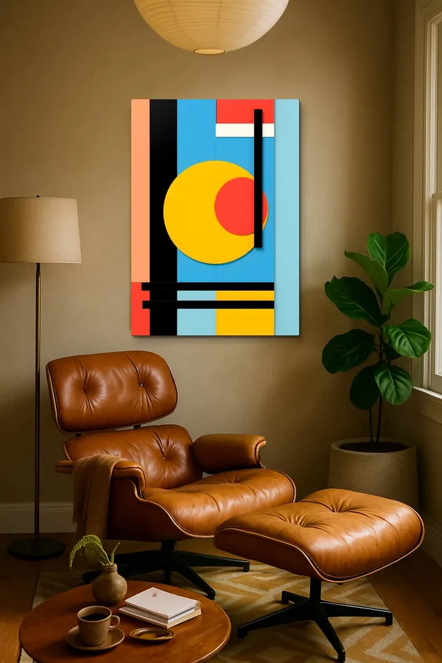 Living Room Calisma Midcentury Eames Corner
