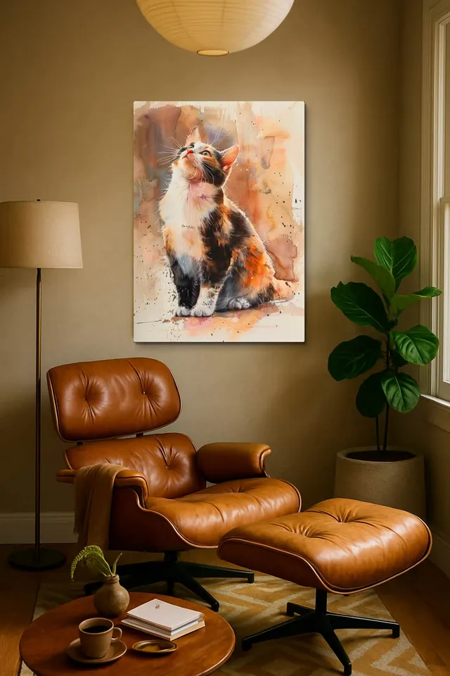 Living Room Calisma Midcentury Eames Corner