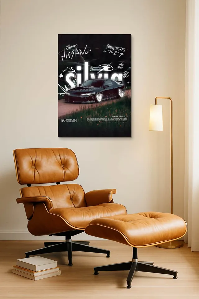 Living Room Okuma Caramel Eames Lounge