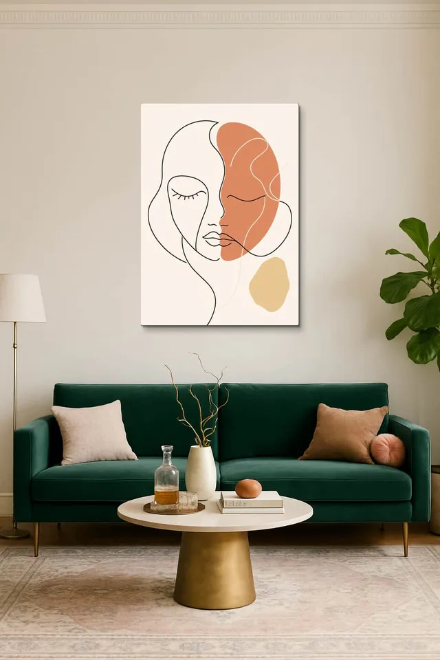 Living Room Salon Decor Emerald Velvet Sofa