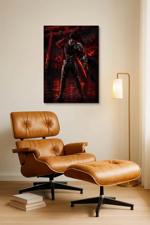 Living Room Okuma Caramel Eames Lounge