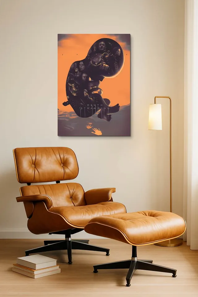 Living Room Okuma Caramel Eames Lounge