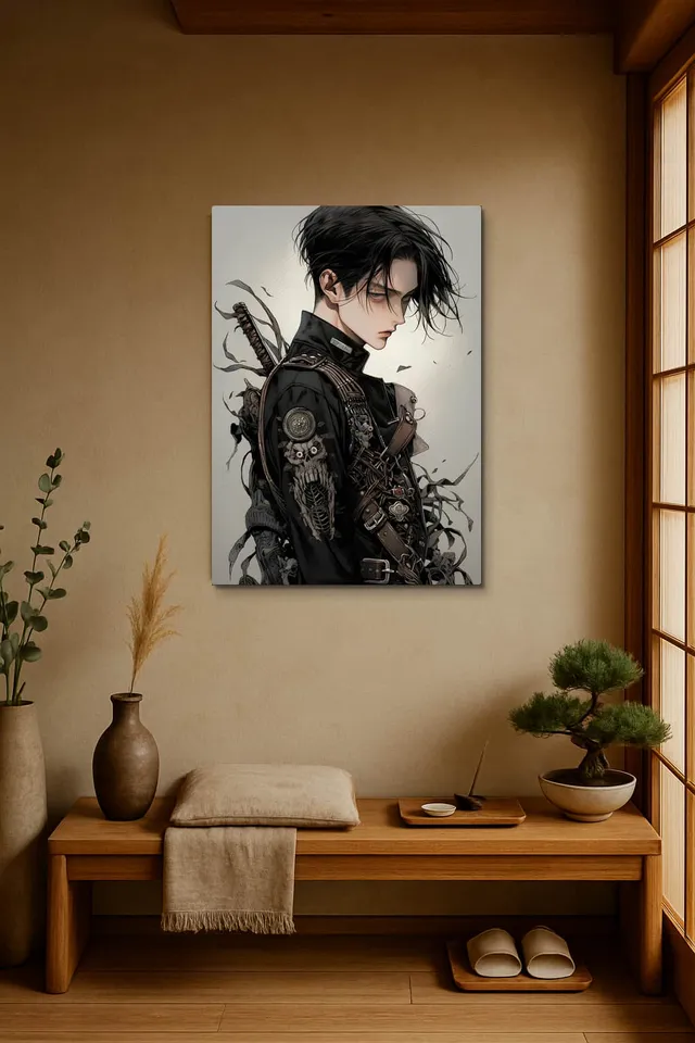 Living Room Japandi Shoji Screen