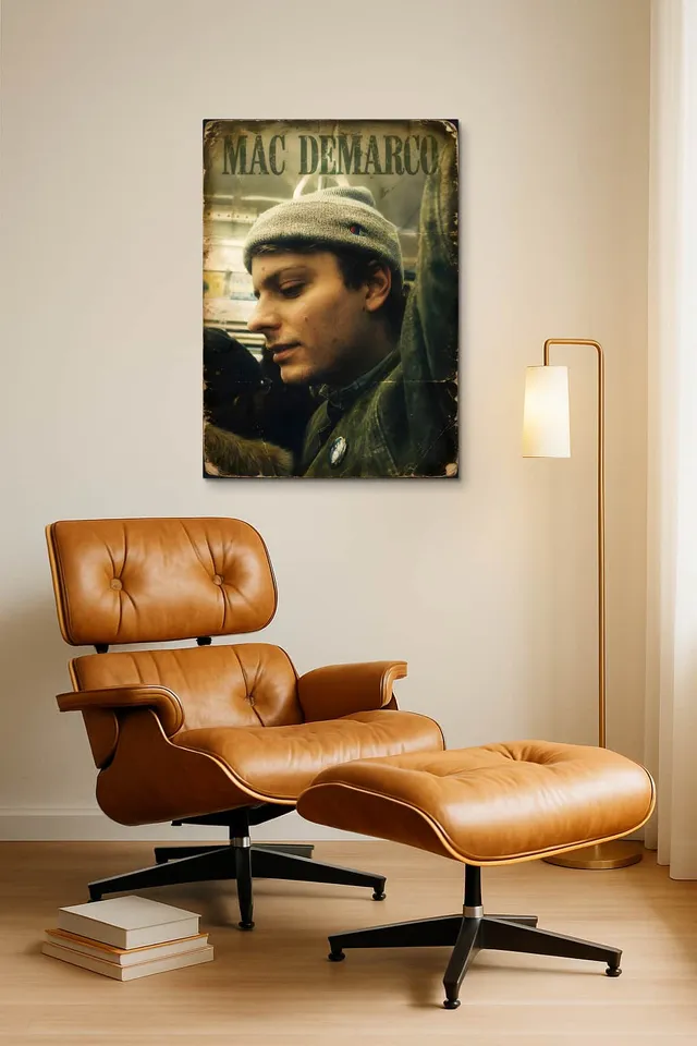 Living Room Okuma Caramel Eames Lounge