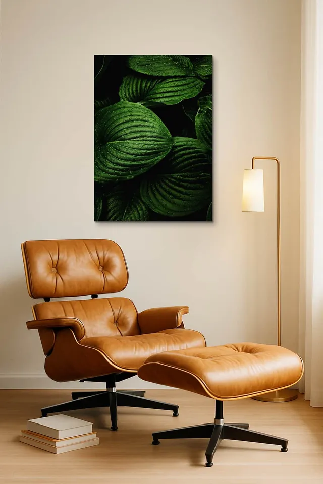 Living Room Okuma Caramel Eames Lounge