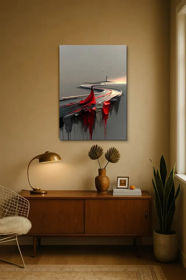 Living Room Midcentury Walnut Credenza