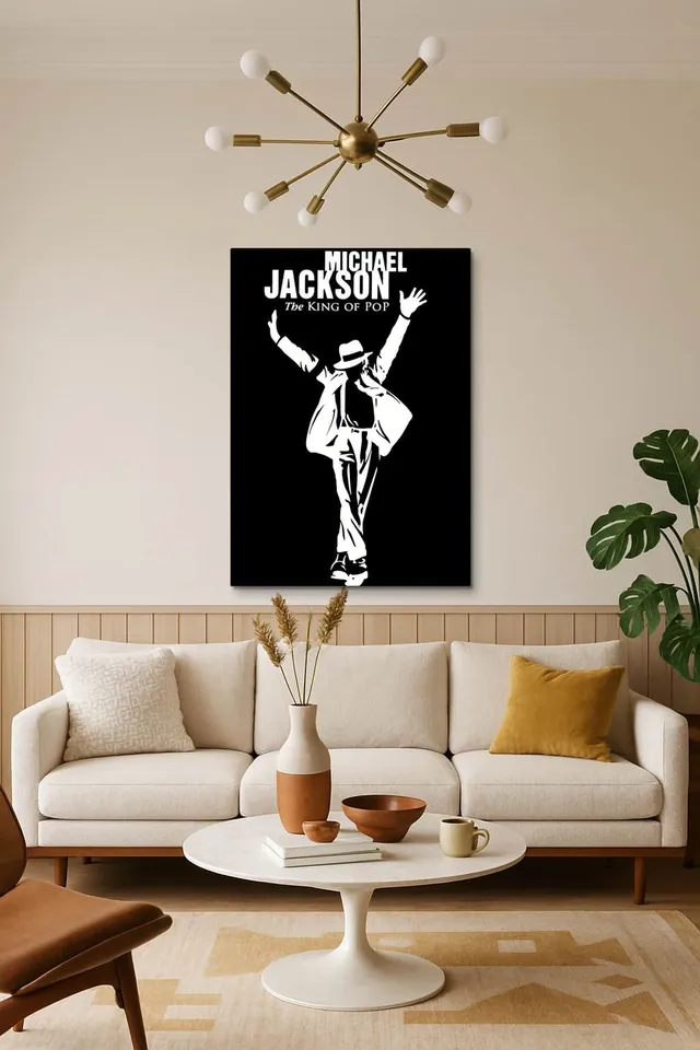Living Room Salon Decor Mid Century Walnut Sputnik