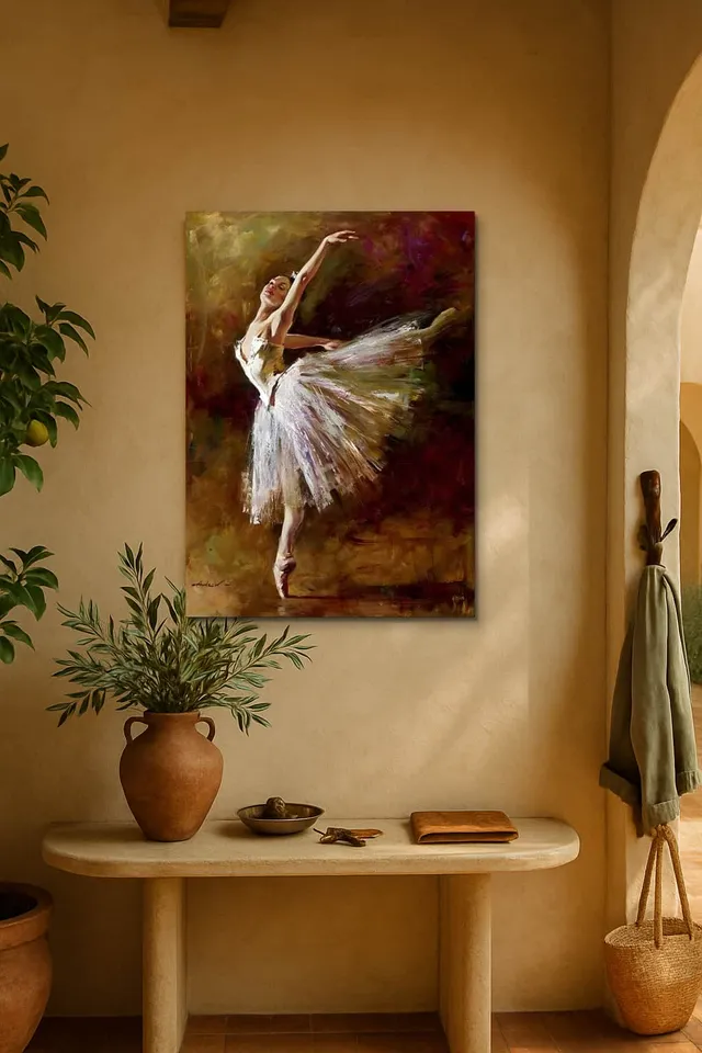 Living Room Entrance Mediterranean Arch