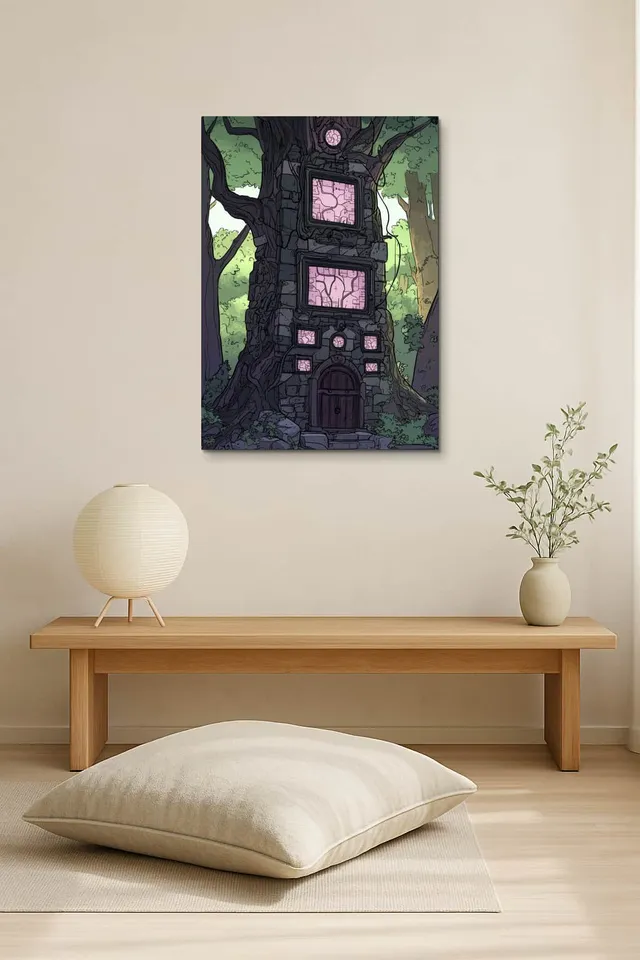 Living Room Salon Japandi Bright Corner