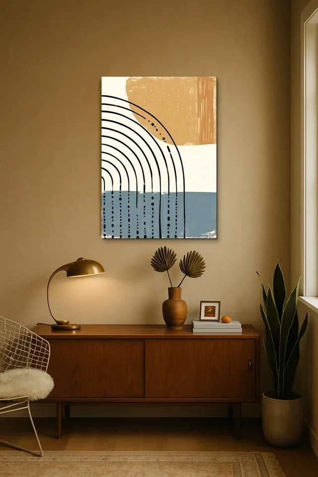 Living Room Midcentury Walnut Credenza