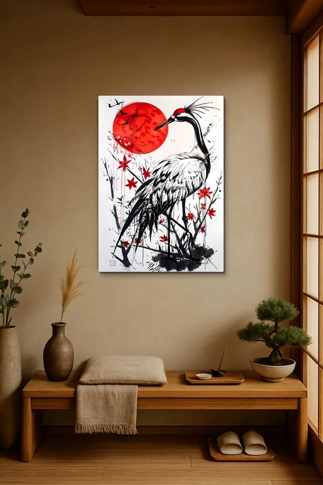 Living Room Japandi Shoji Screen