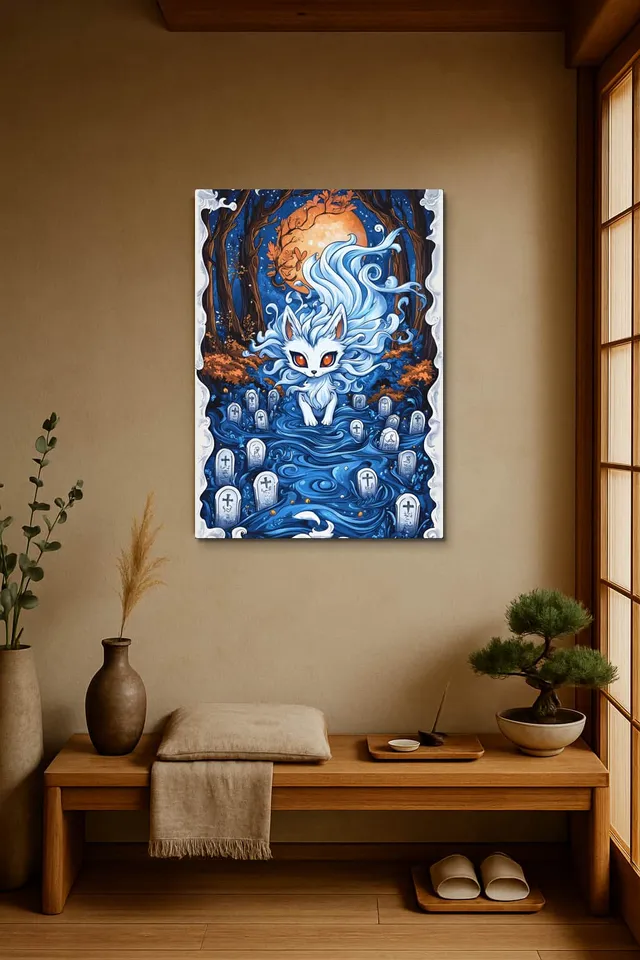 Living Room Japandi Shoji Screen