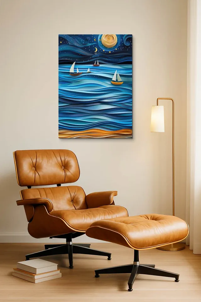 Living Room Okuma Caramel Eames Lounge