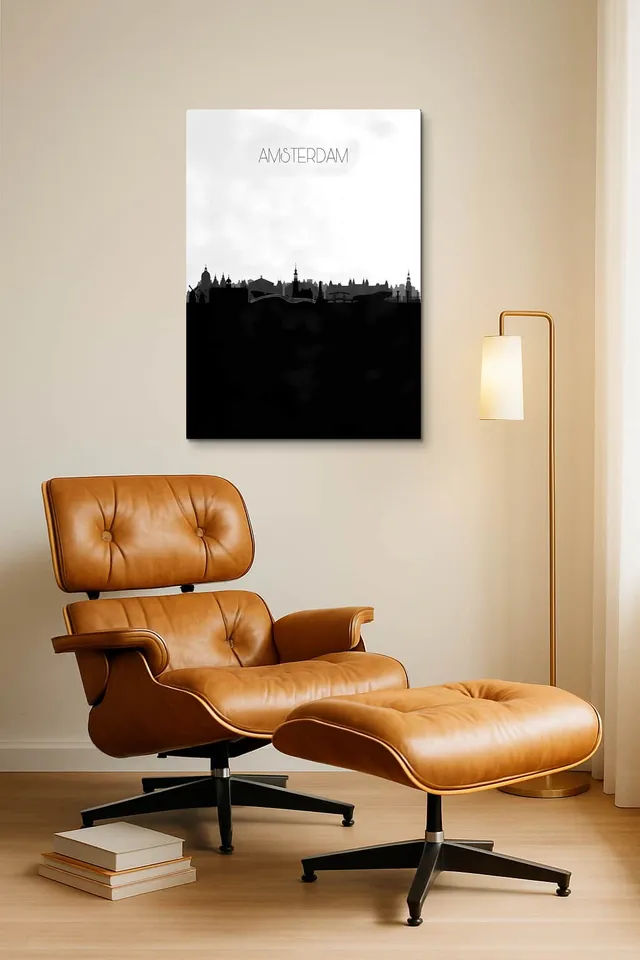 Living Room Okuma Caramel Eames Lounge