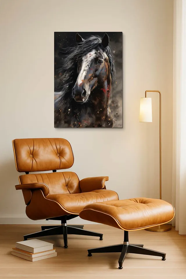 Living Room Okuma Caramel Eames Lounge